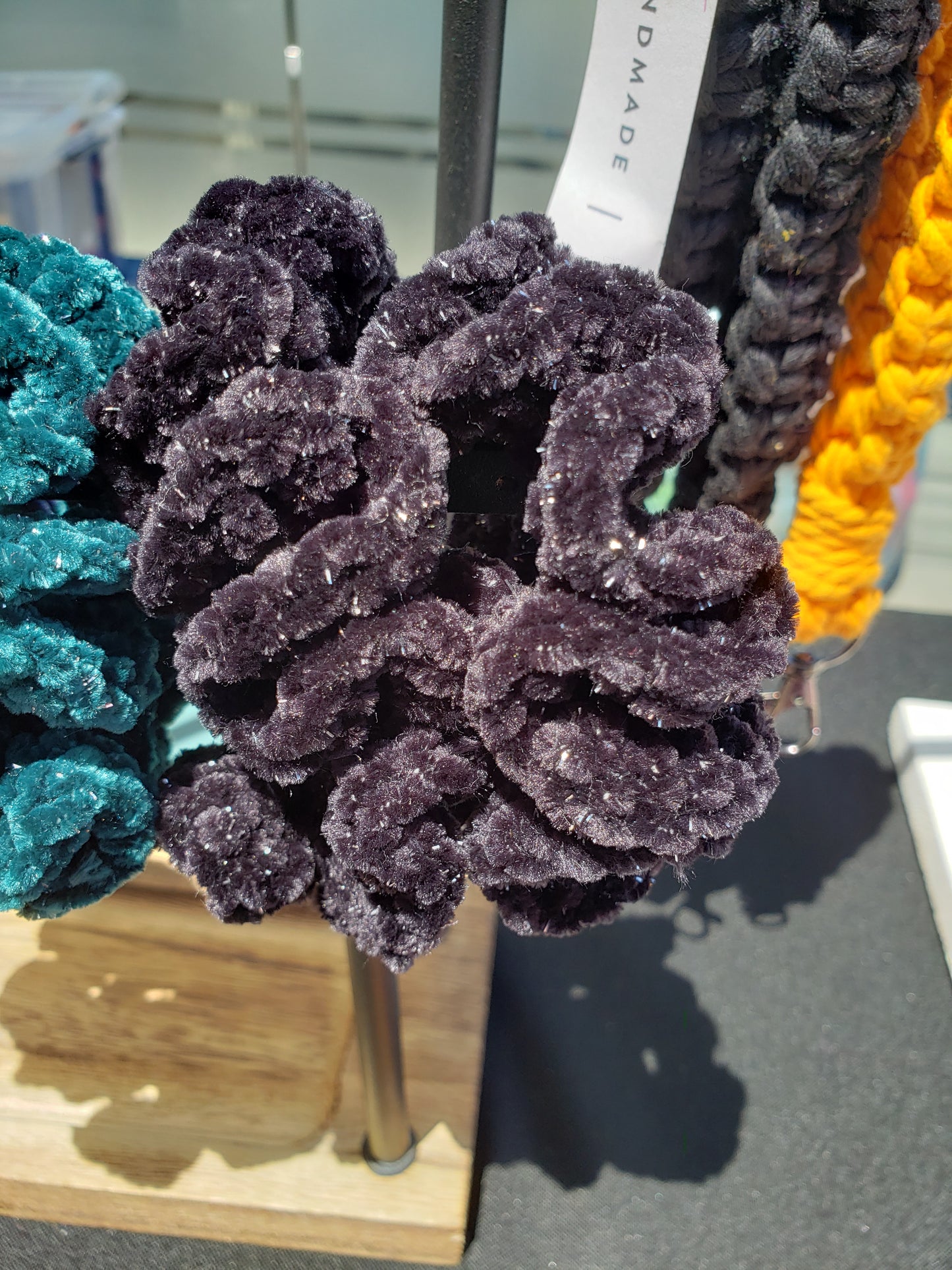 Velvet Sparkle Ripple Scrunchies