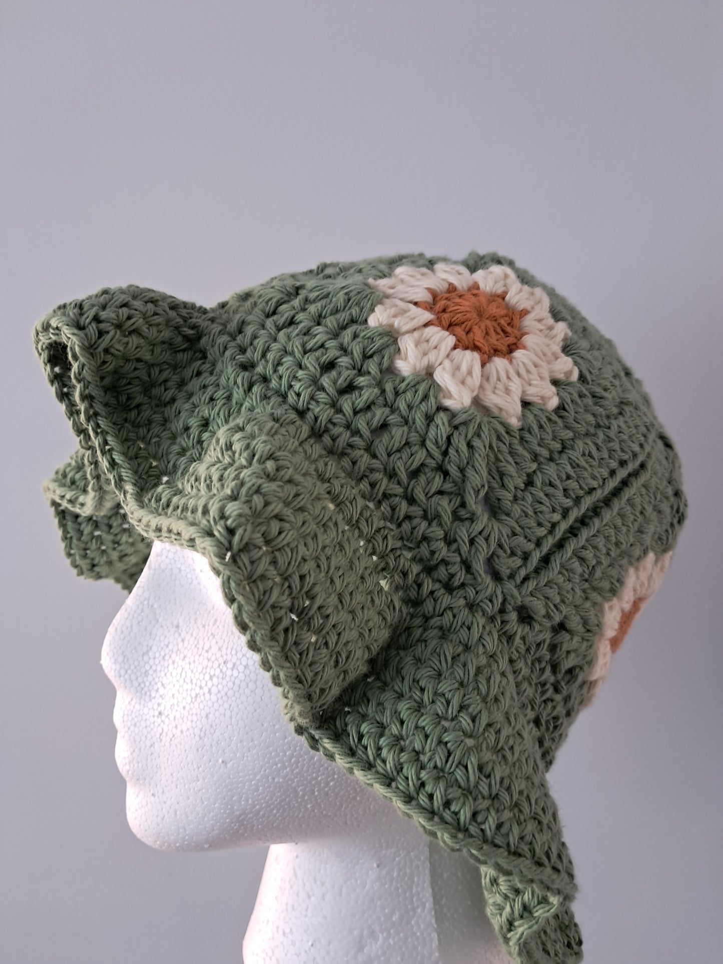 Granny Square Bucket Style Sun Hat