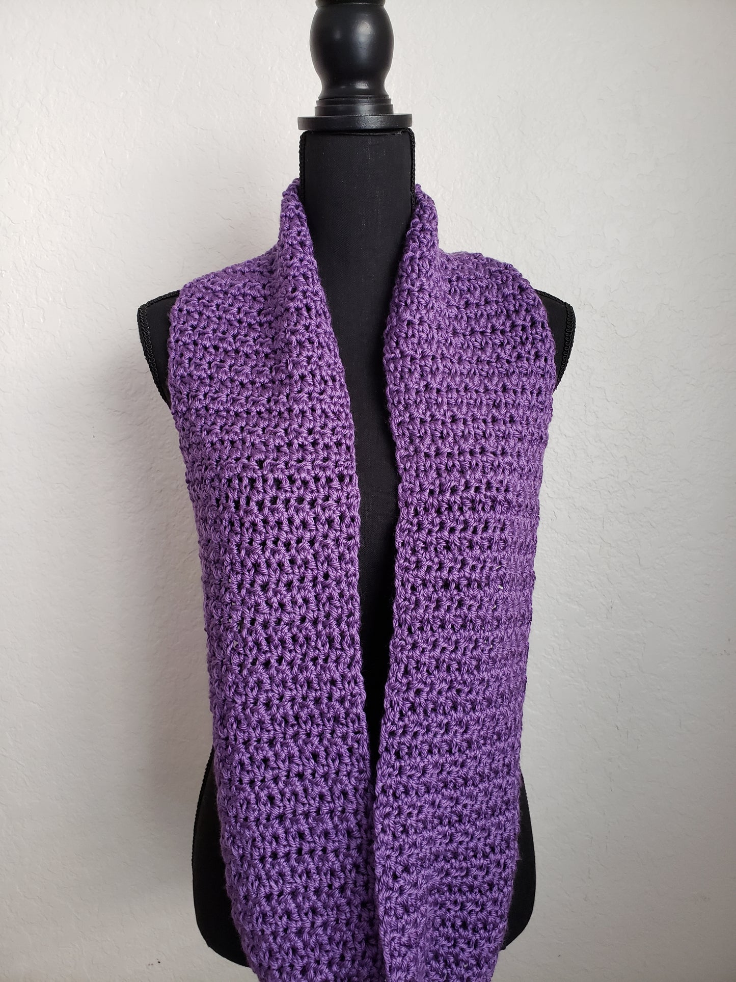 Seed Stitch Textured Cowl Scarf