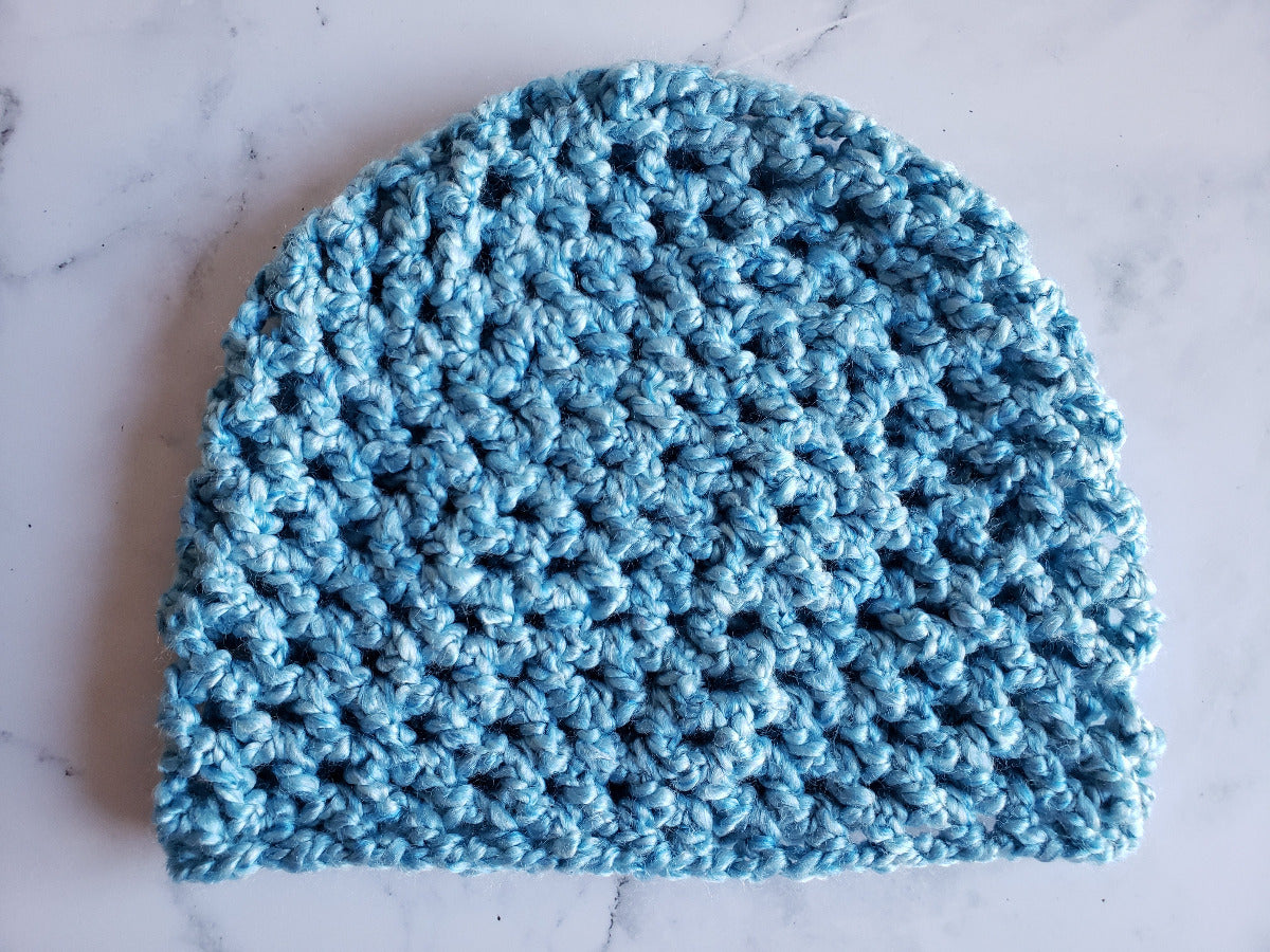 Chunky Mesh Stitch Beanie Hat