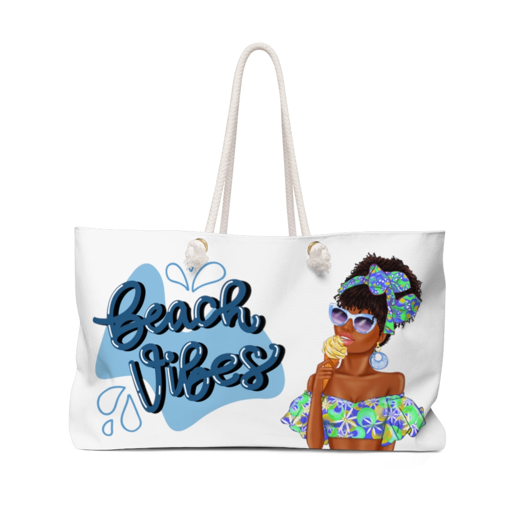 Beach Vibes Weekender Tote Travel Bag