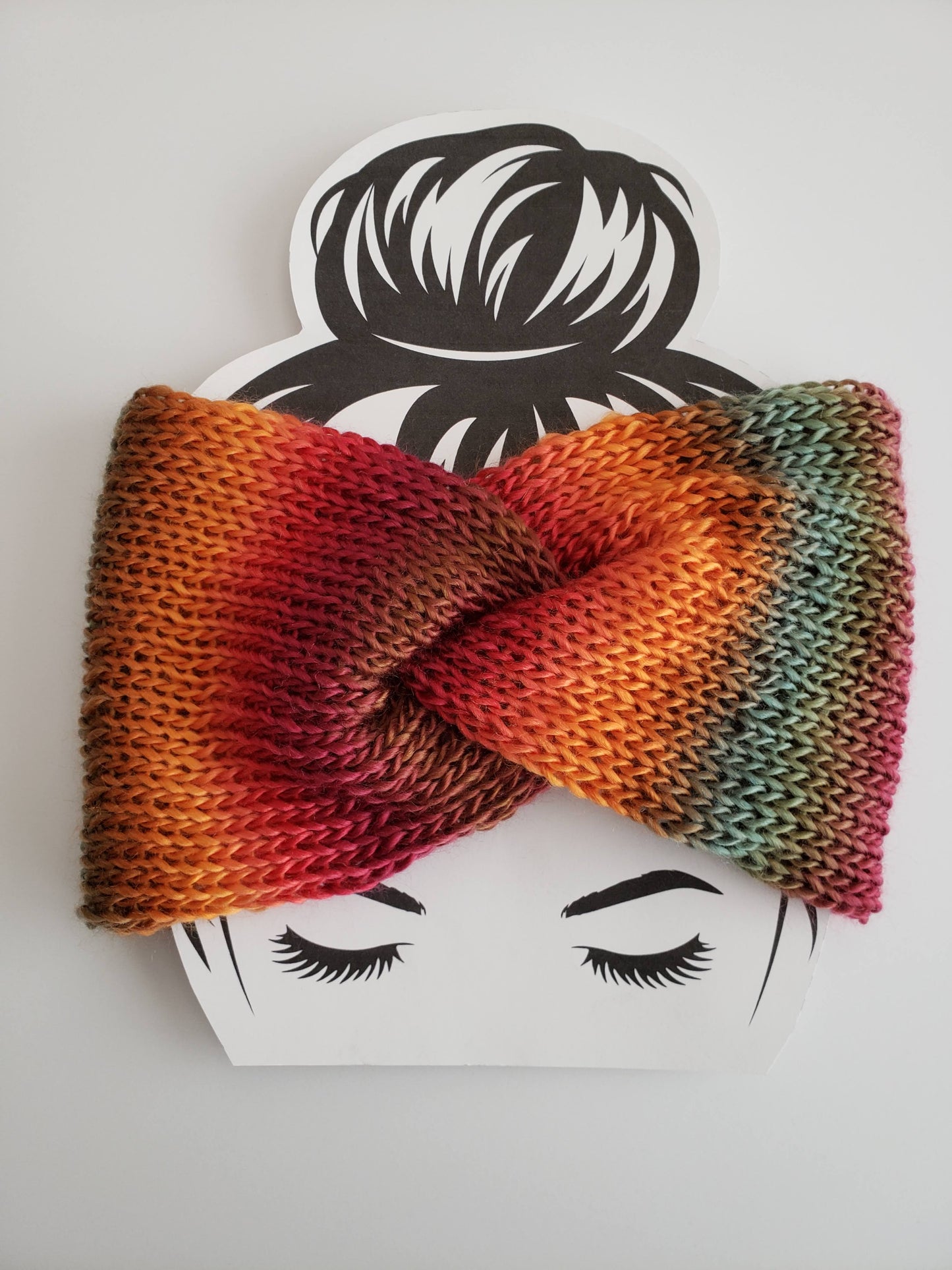 Twisted Knit Ombre Headband