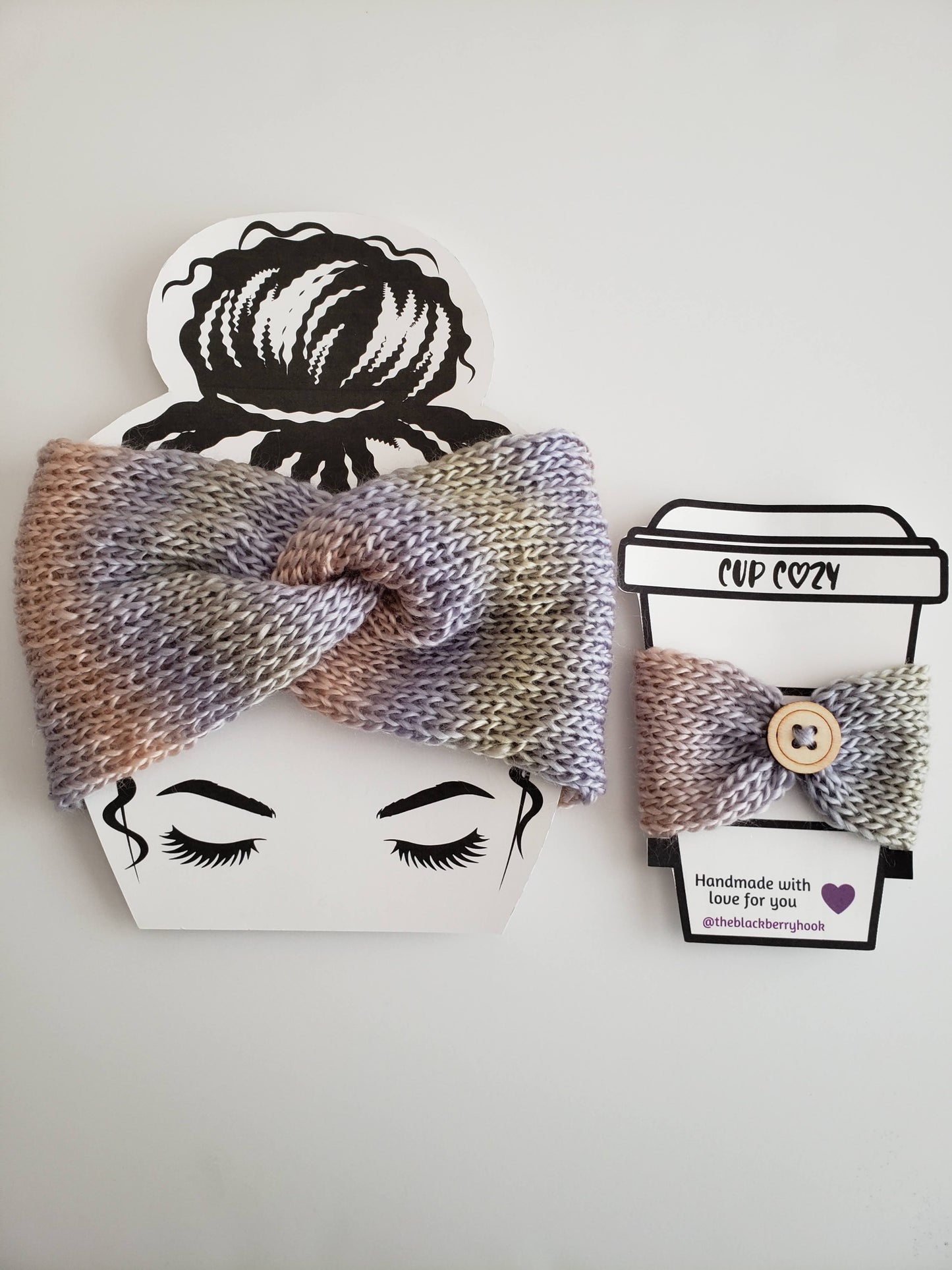 Twisted Knit Ombre Headband