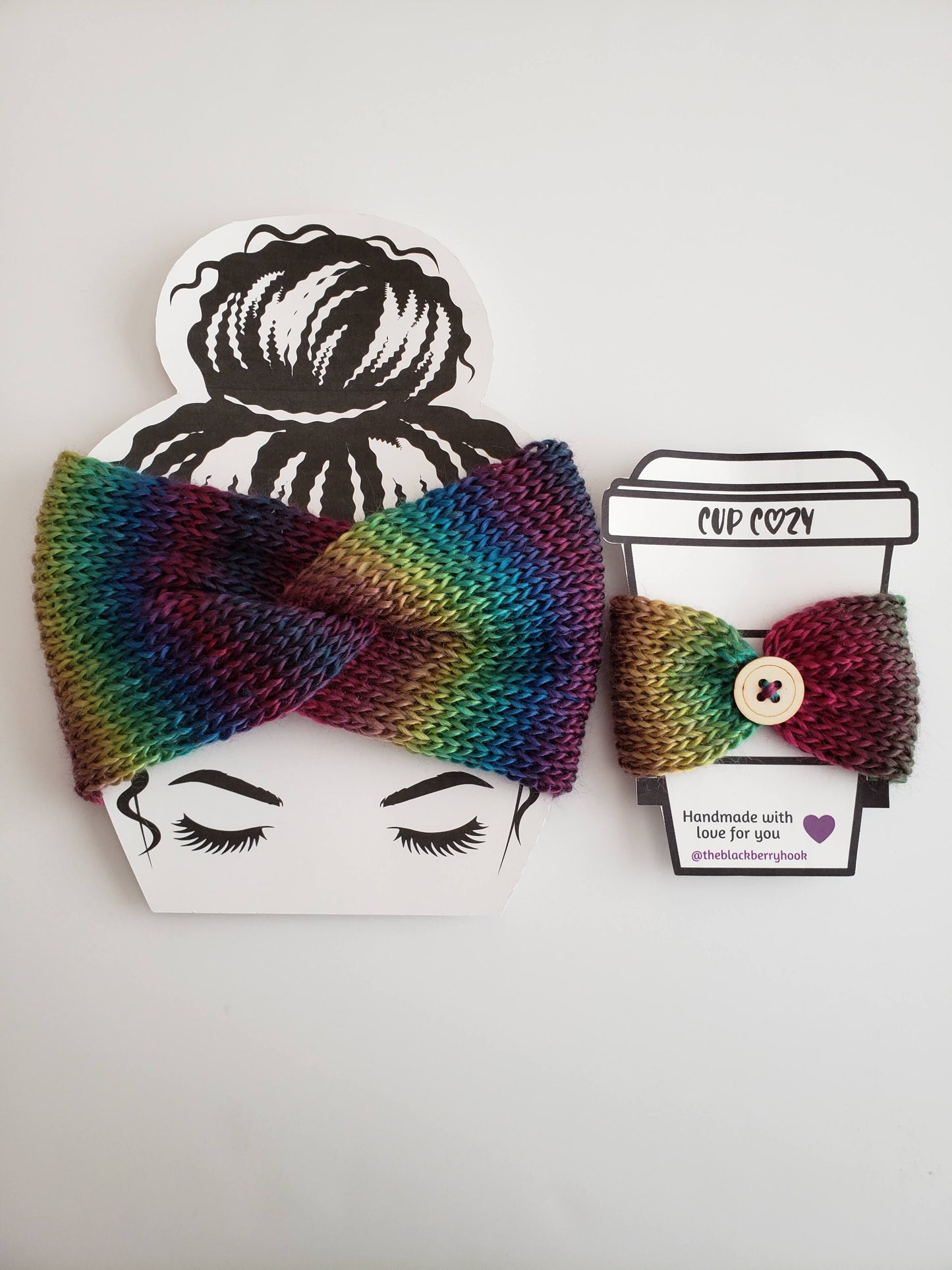 Twisted Knit Ombre Headband
