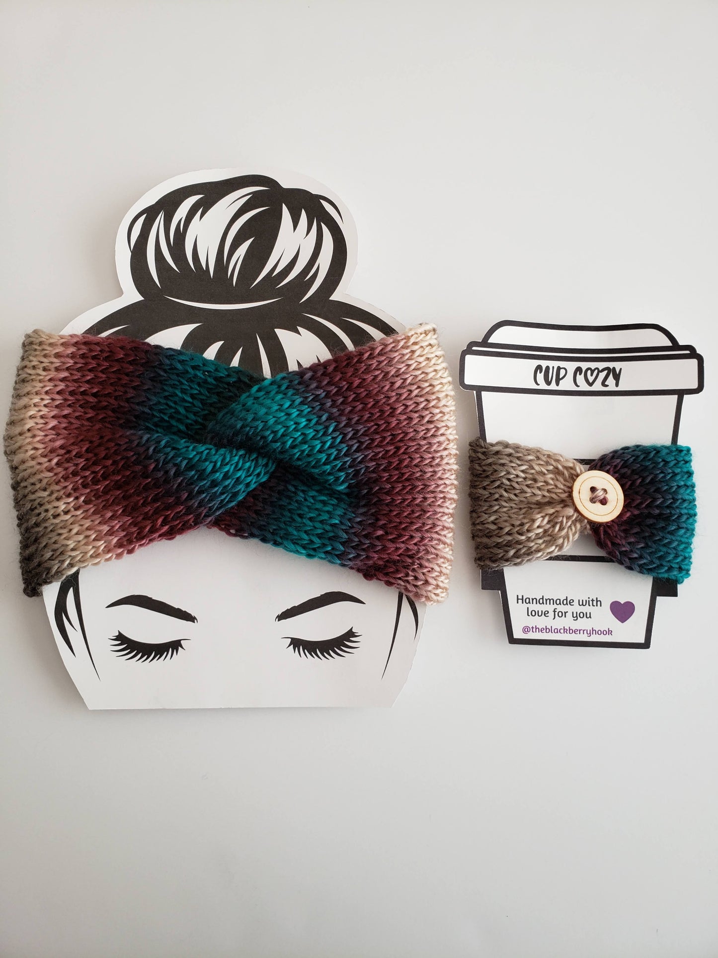 Twisted Knit Ombre Headband