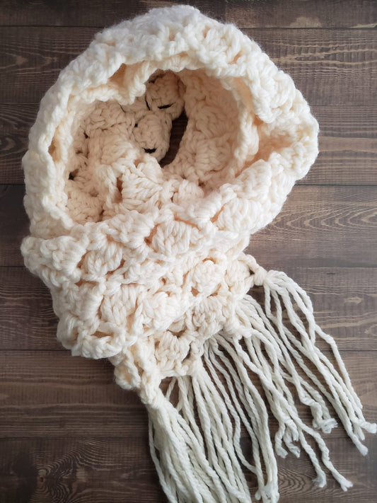 Super Chunky Scarf with Fringe