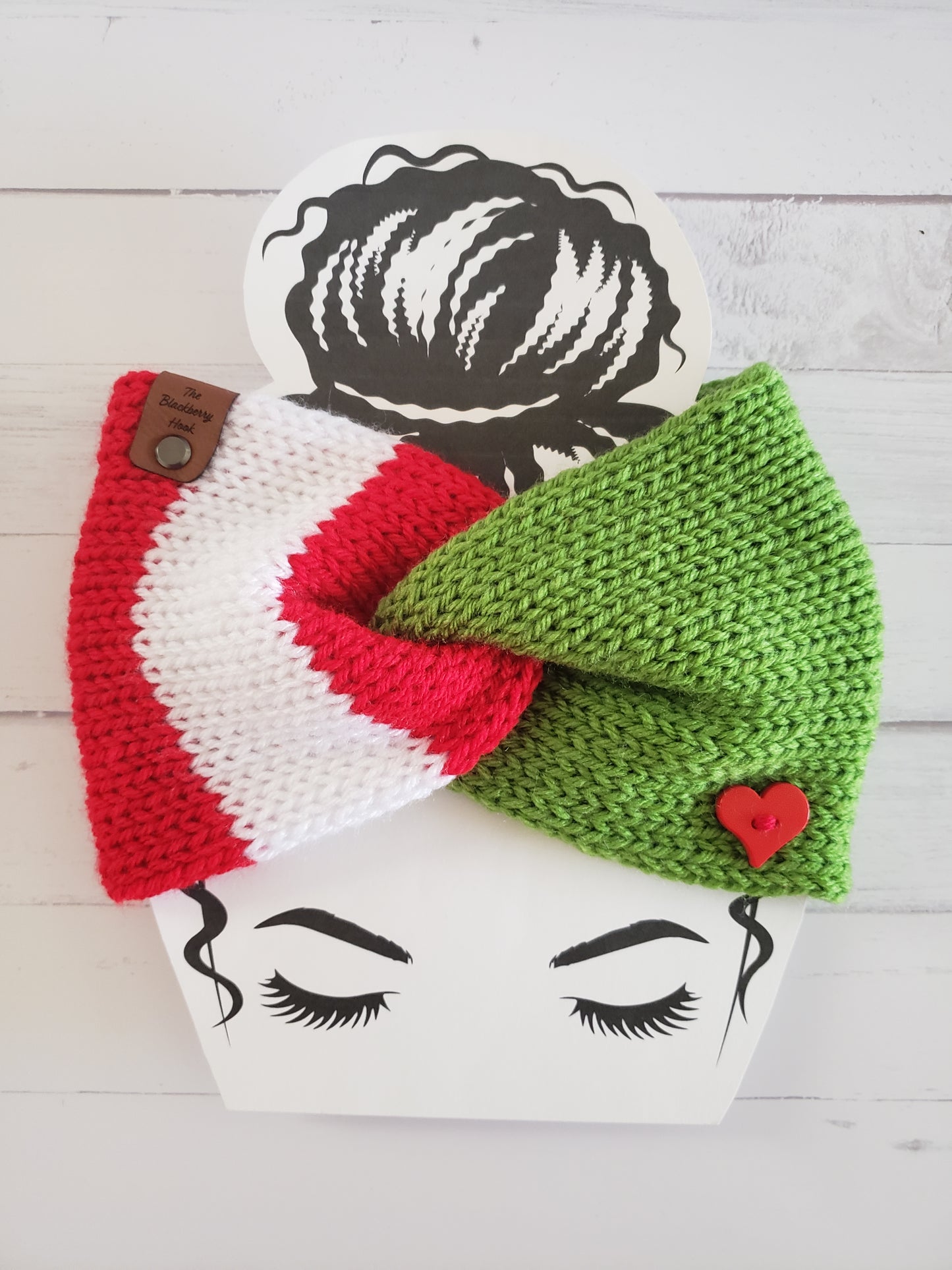 Grinch Holiday Twisted Knit Ear Warmer