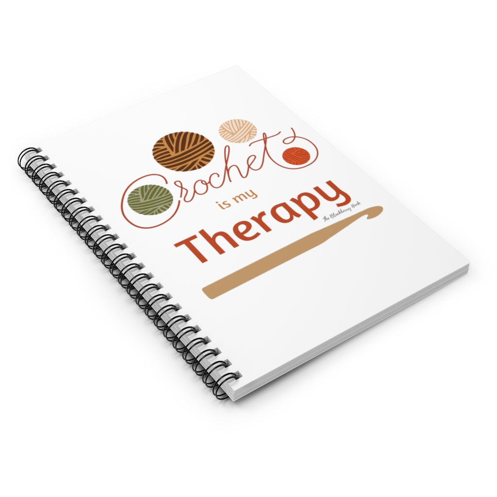 Crochet Is My Therapy Spiral Notebook