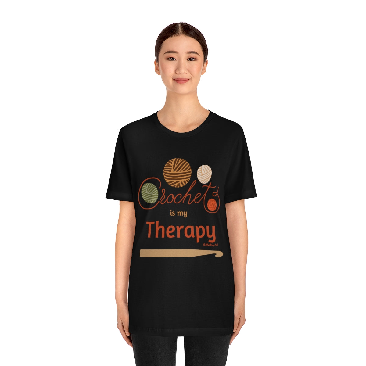 Crochet Is My Therapy Short Sleeve Tee