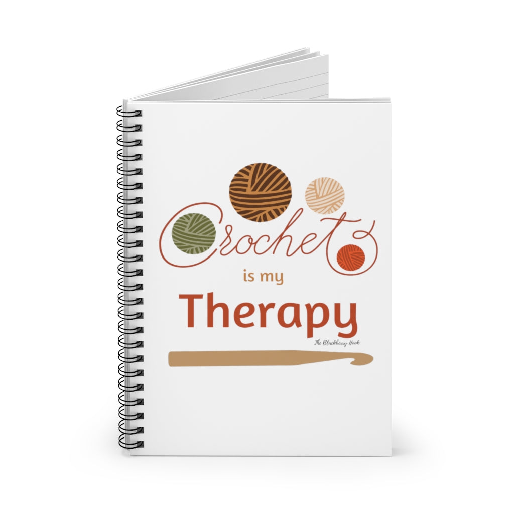 Crochet Is My Therapy Spiral Notebook