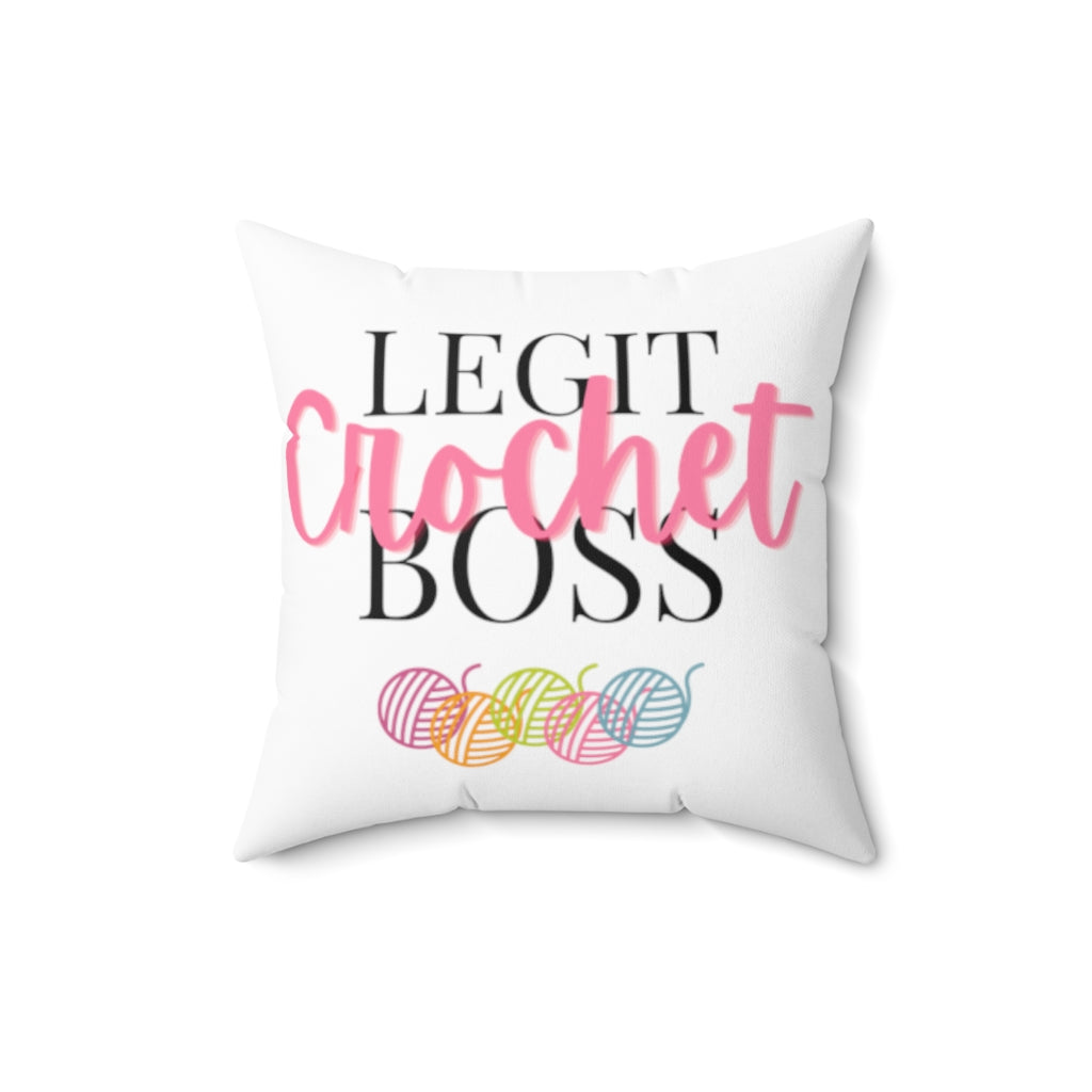 Legit Crochet Boss Pillow