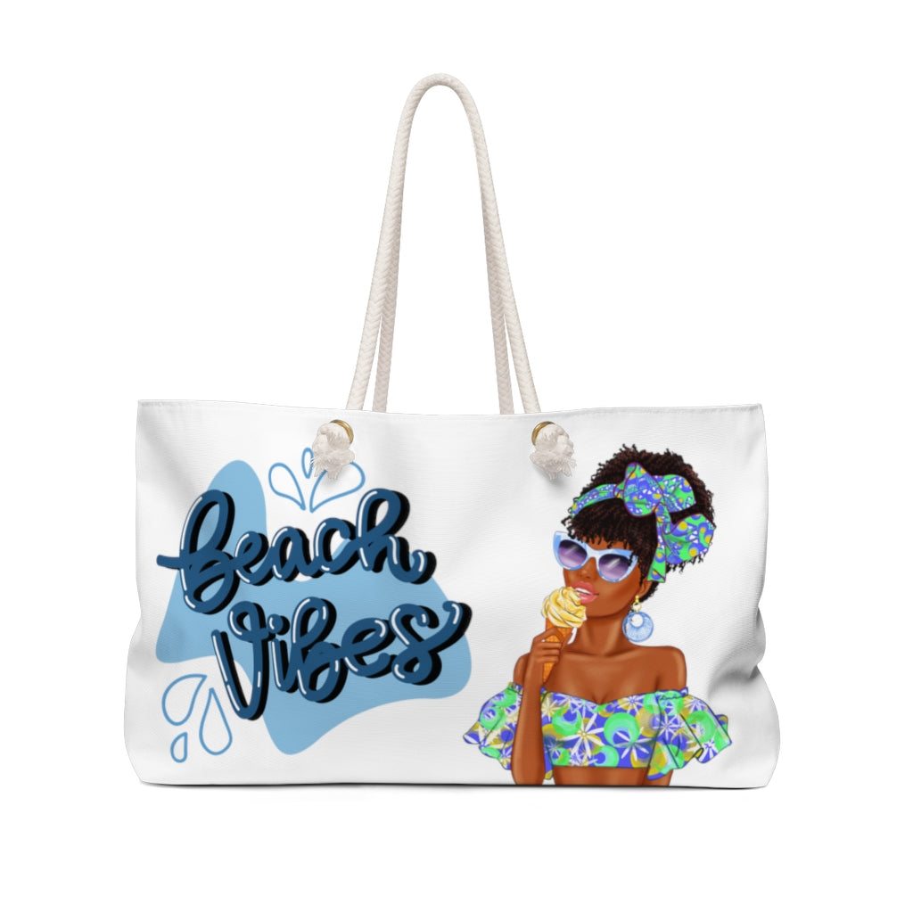 Beach Vibes Weekender Tote Travel Bag