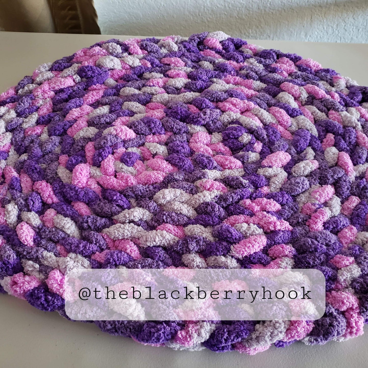 Chunky Crochet Cozy Floor Round Oval Rug