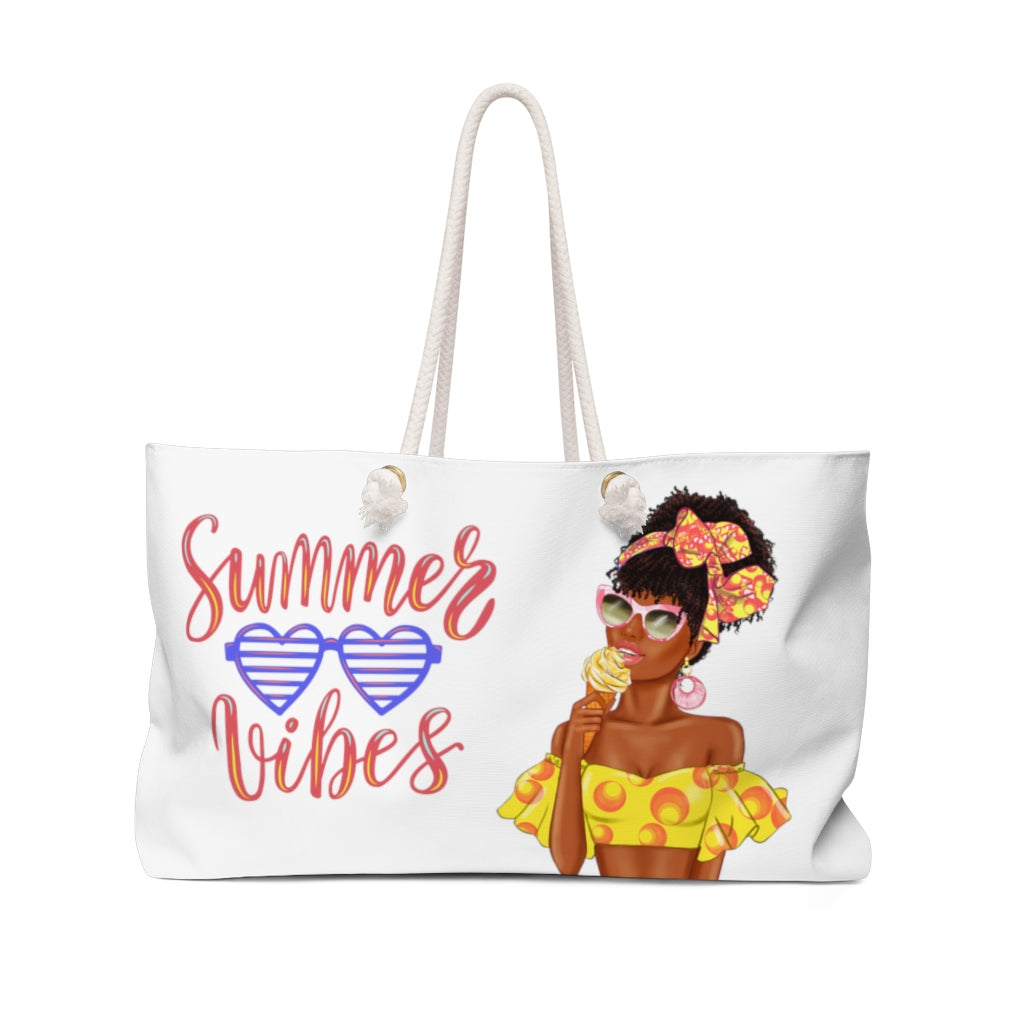 Summer Vibes Weekender Tote Beach Bag