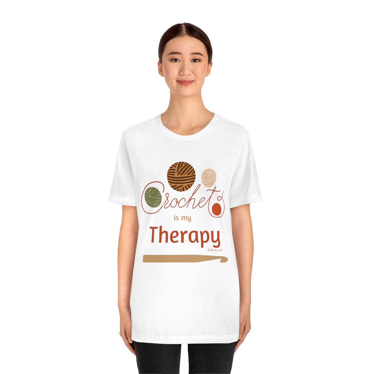 Crochet Is My Therapy Short Sleeve Tee