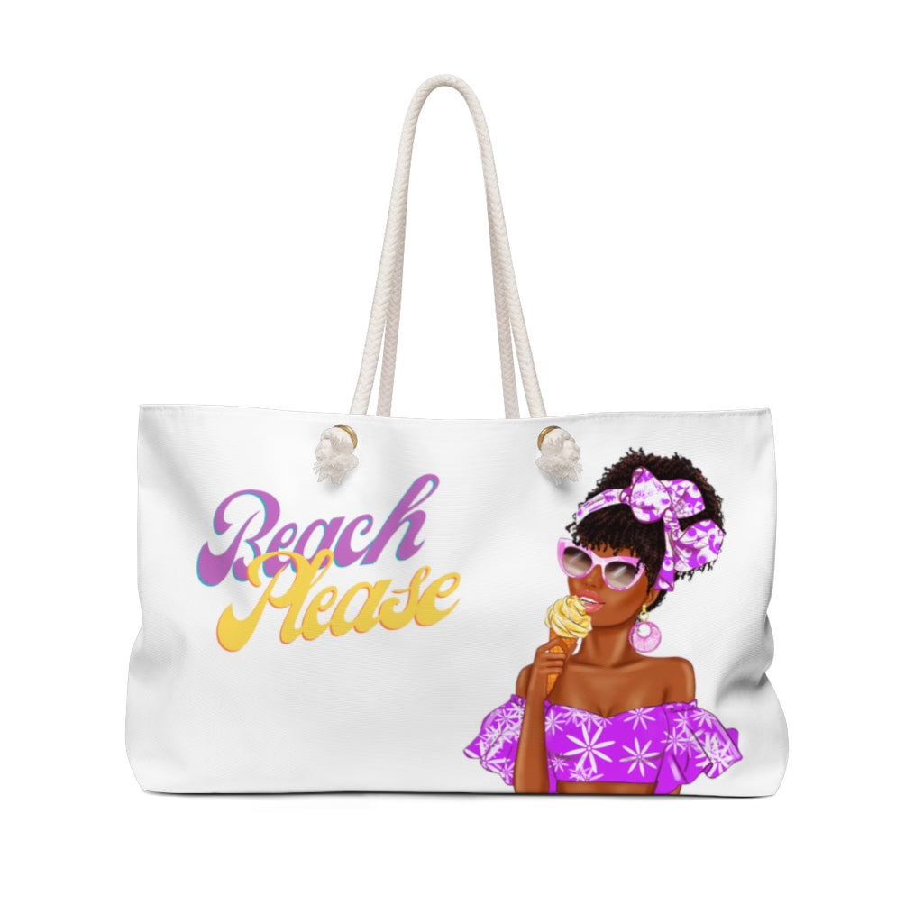 Beach Please Weekender Tote Travel Bag