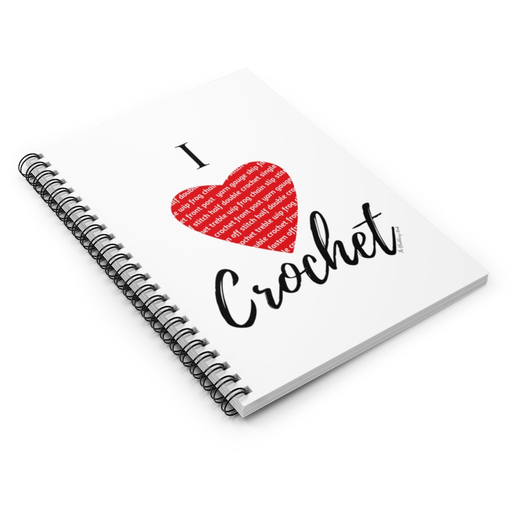 I Heart Crochet Spiral Notebook