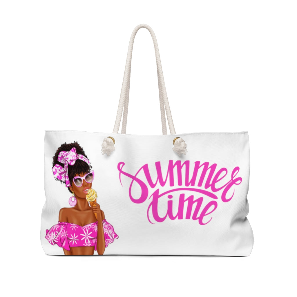 Summer Time Weekender Tote Beach Bag