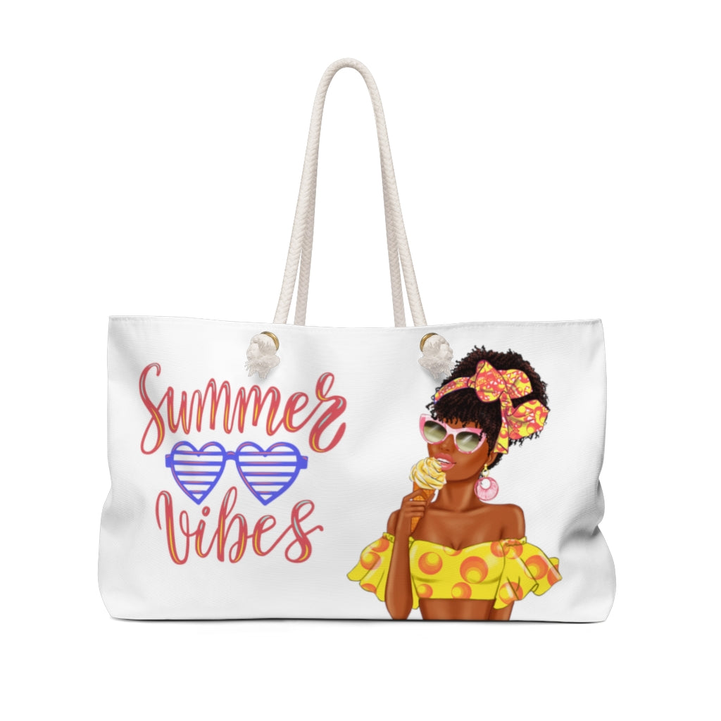 Summer Vibes Weekender Tote Beach Bag