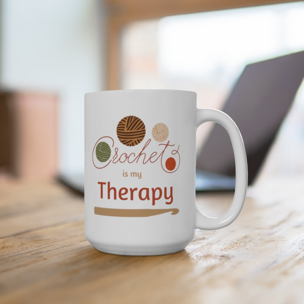 Crochet Is My Therapy Mug