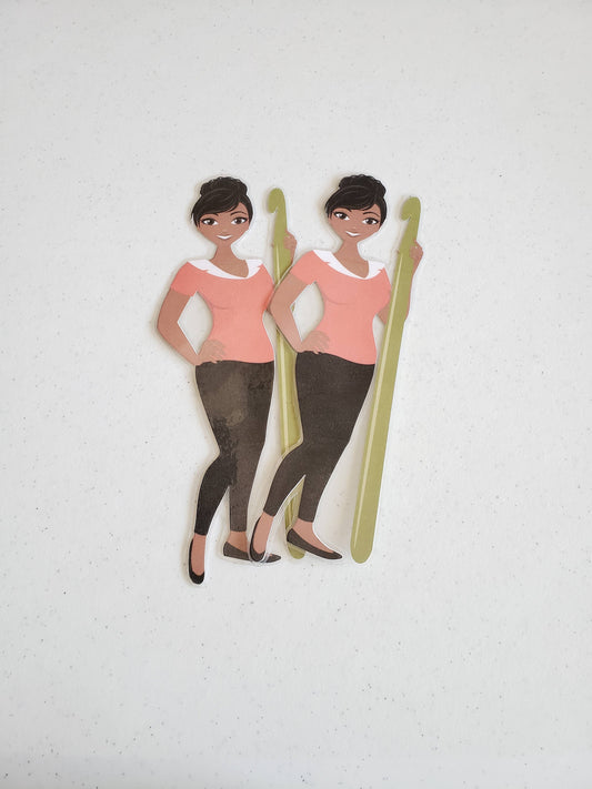 Crochet Woman Bookmark