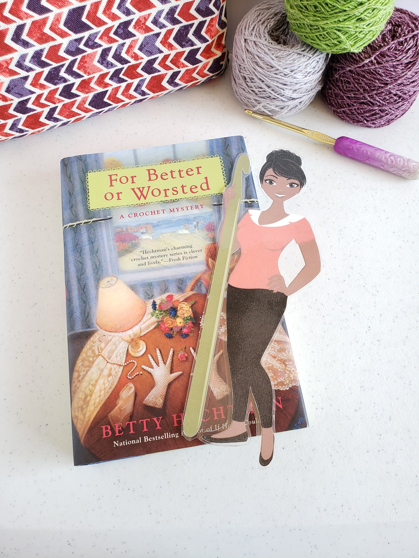Crochet Woman Bookmark
