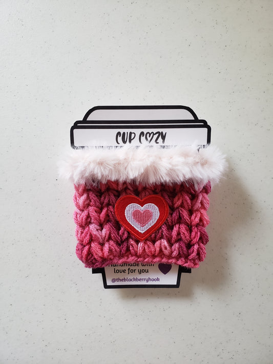 Meadow Faux Fur Trimmed Cup Cozy