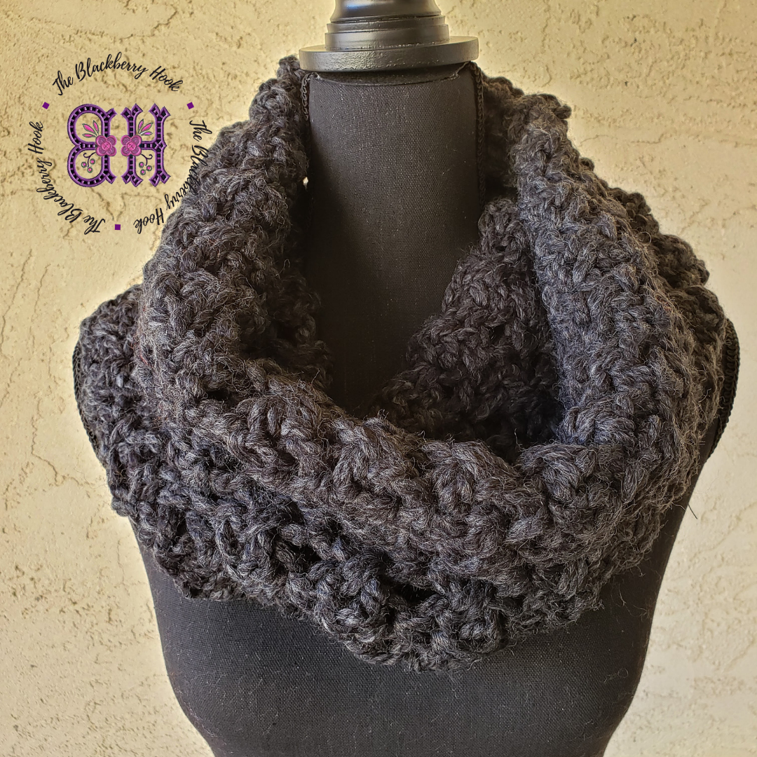Cee Cee Cowl Crochet Pattern – Easy Beginner Cowl Scarf PDF Download