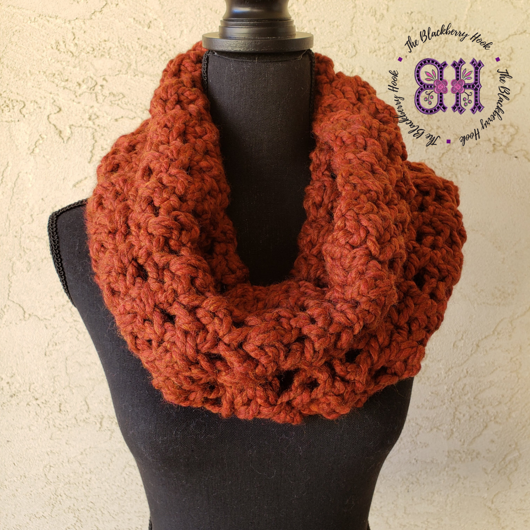 Cee Cee Cowl Crochet Pattern – Easy Beginner Cowl Scarf PDF Download