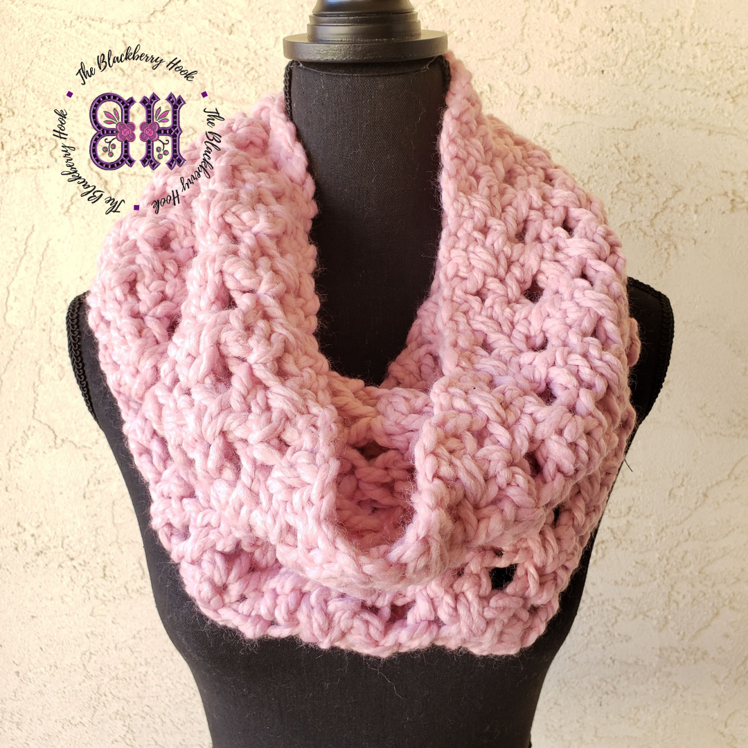 Cee Cee Cowl Crochet Pattern – Easy Beginner Cowl Scarf PDF Download