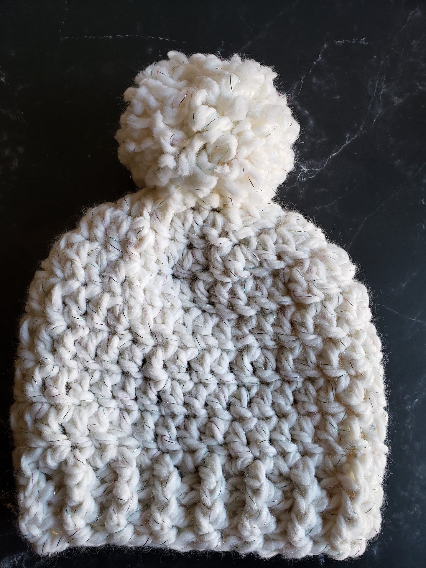 Chunky Pompom Beanie Hat