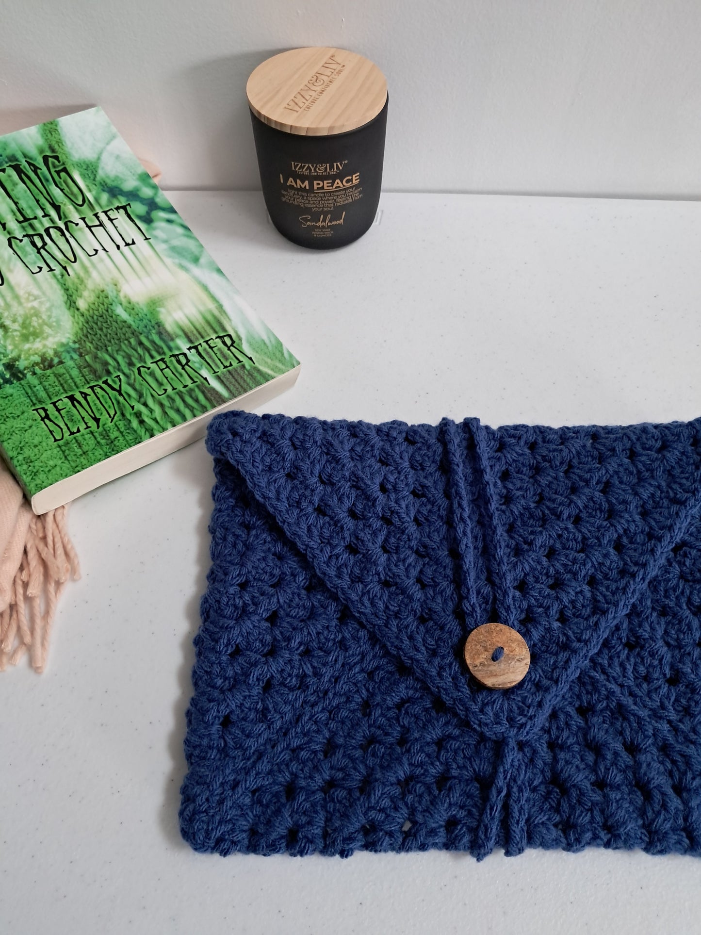 Granny Square Sleeve Book Cozy