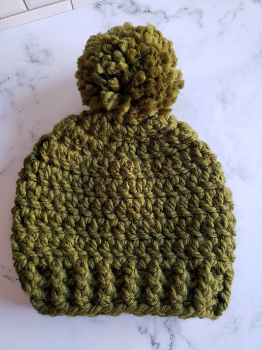 Chunky Pompom Beanie Hat