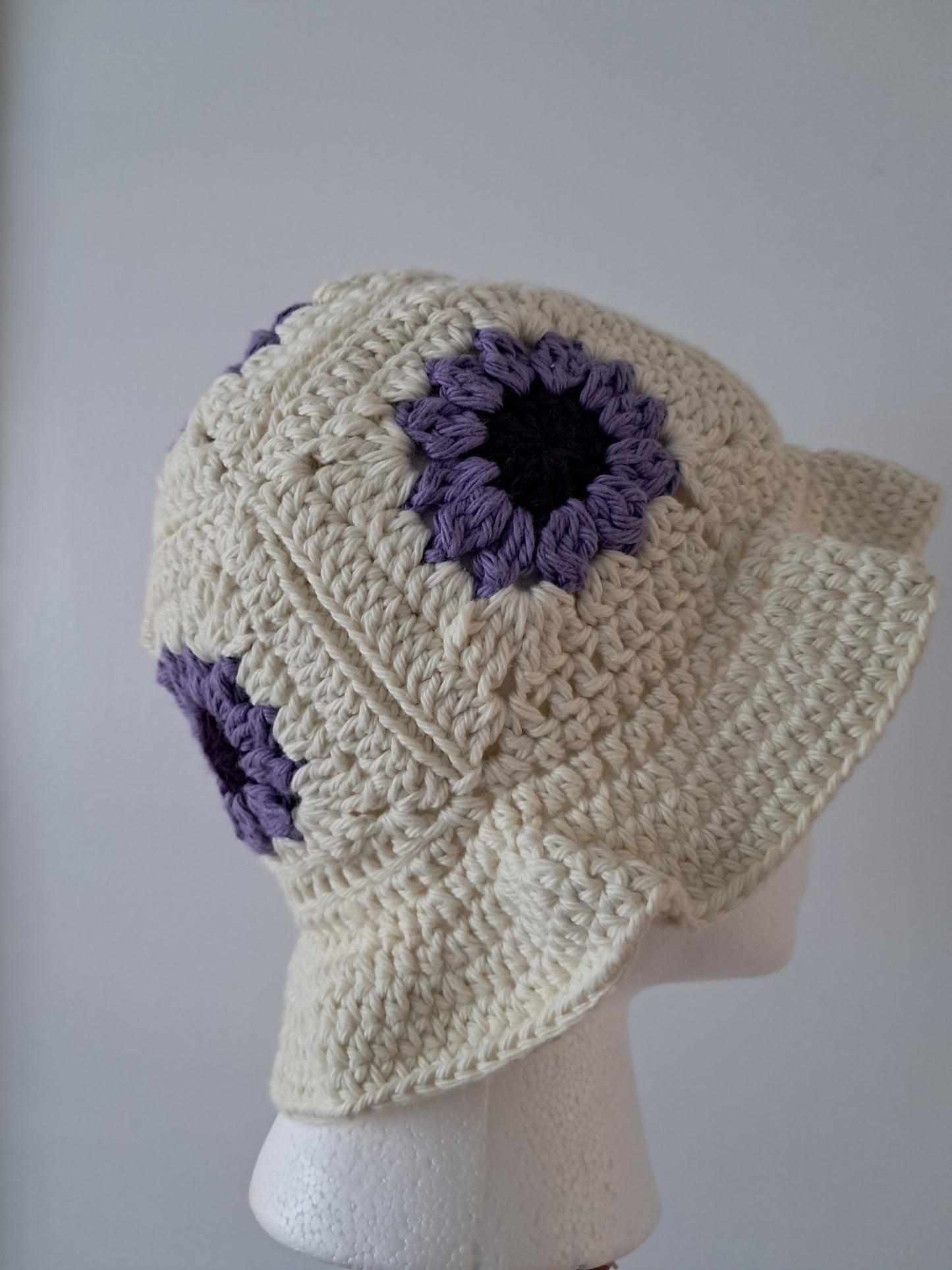 Granny Square Bucket Style Sun Hat