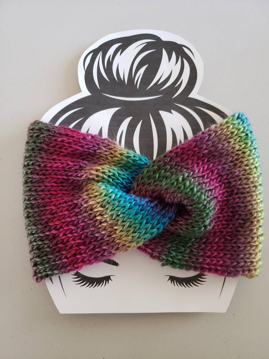 Twisted Knit Ombre Headband