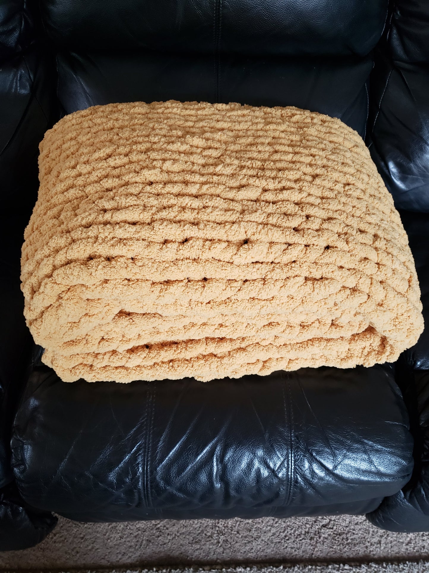 Chunky Knit Stitch Blanket Afghan