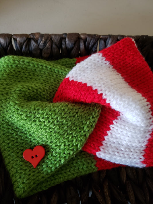 Grinch Holiday Twisted Knit Ear Warmer