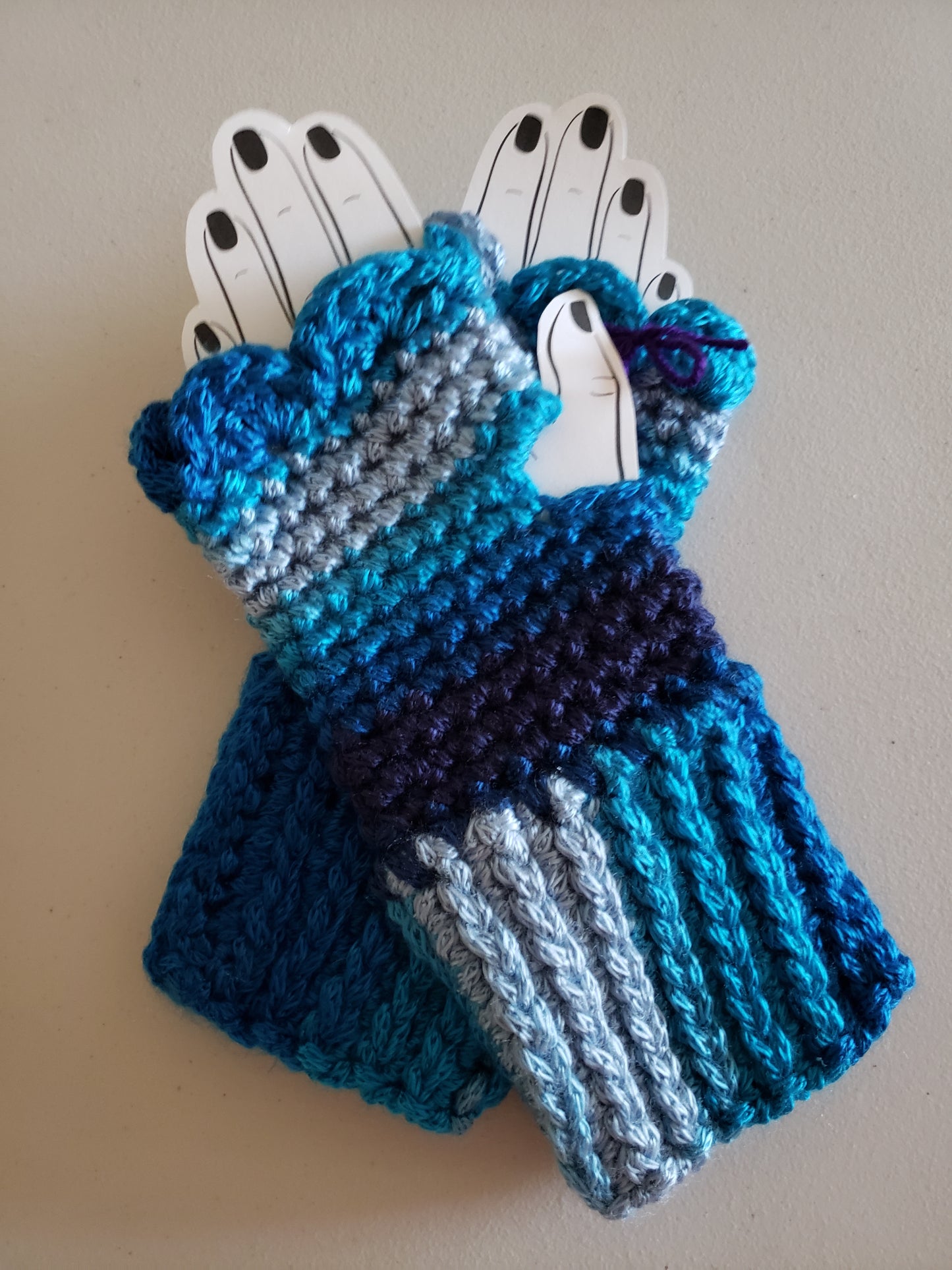 Ombre Fingerless Gloves