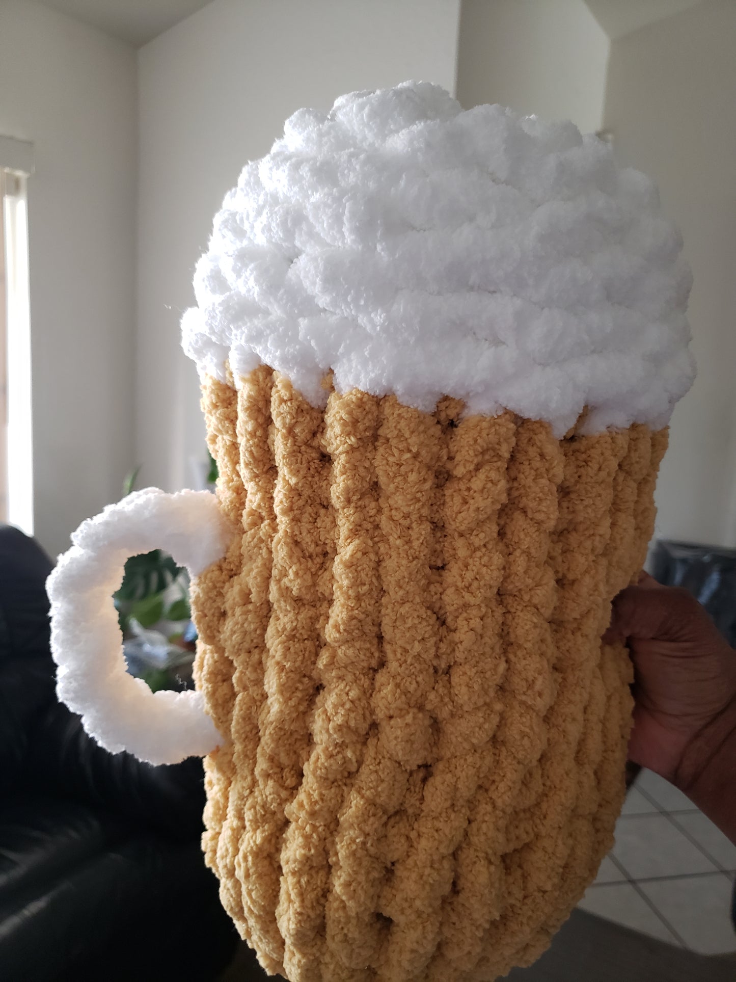 Beer Mug Plush Pillow