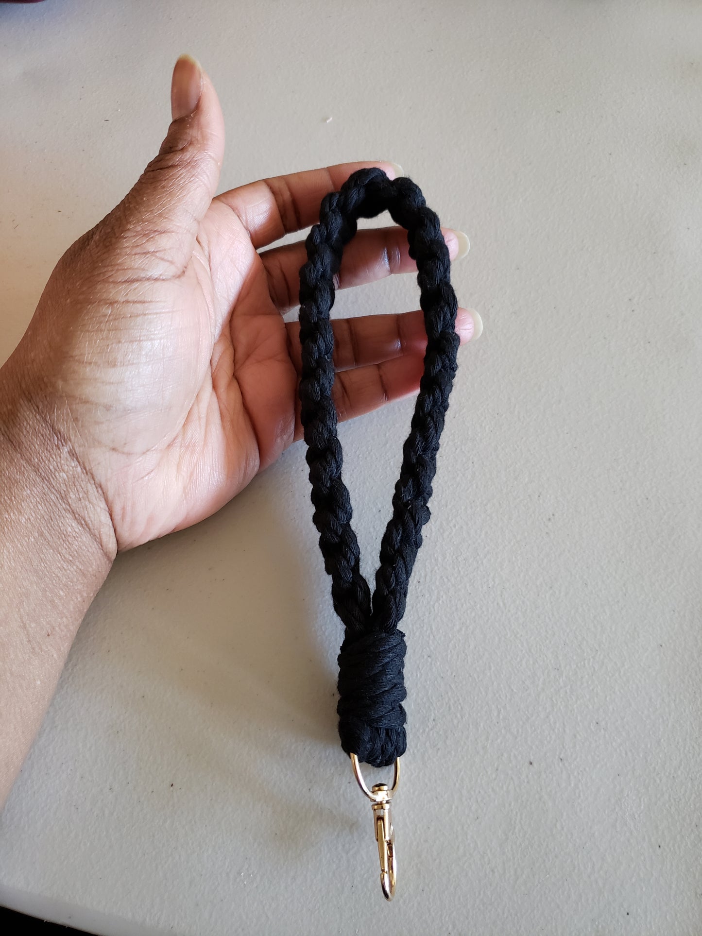 Macrame Wristlet Keychain