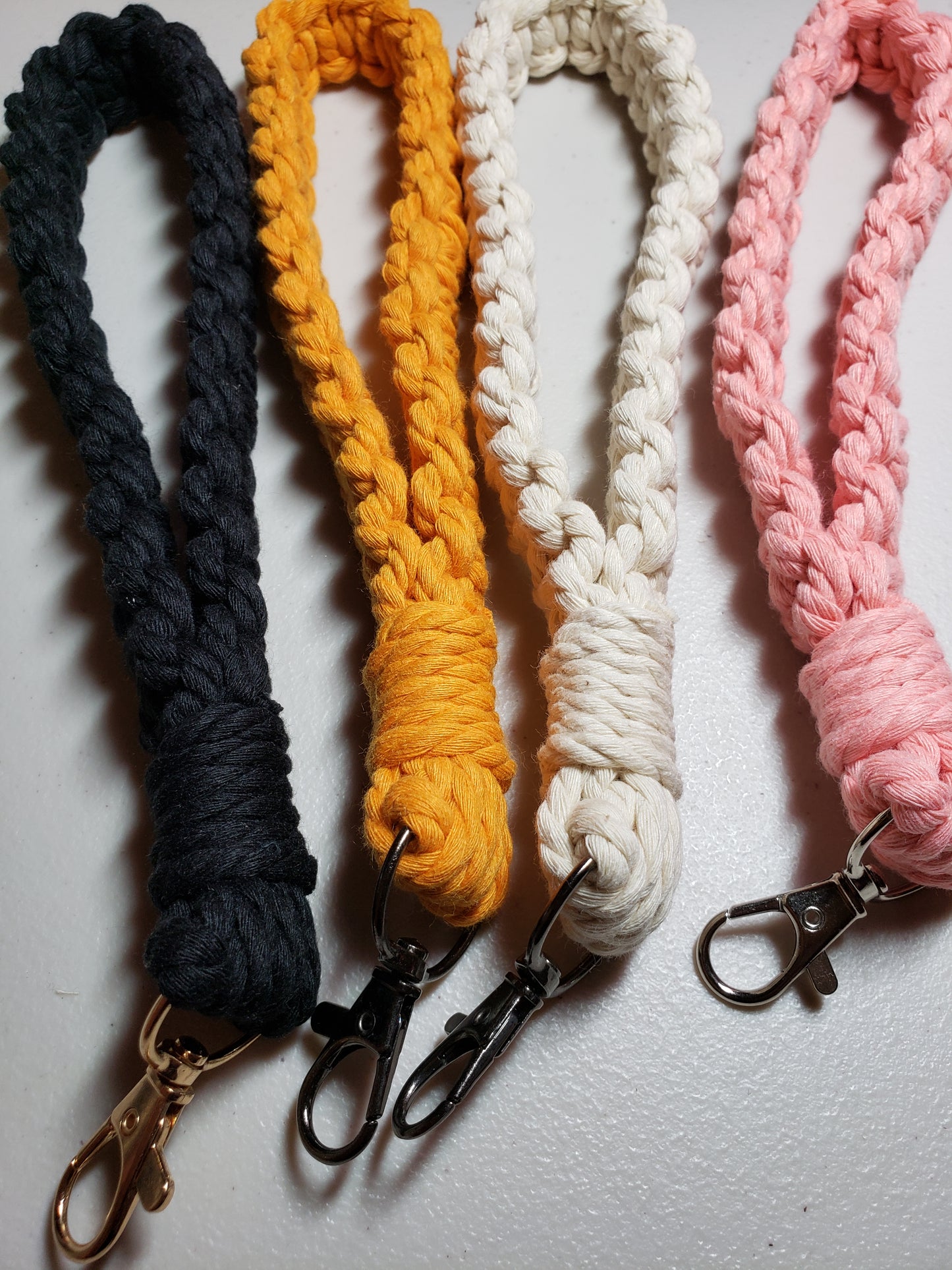 Macrame Wristlet Keychain