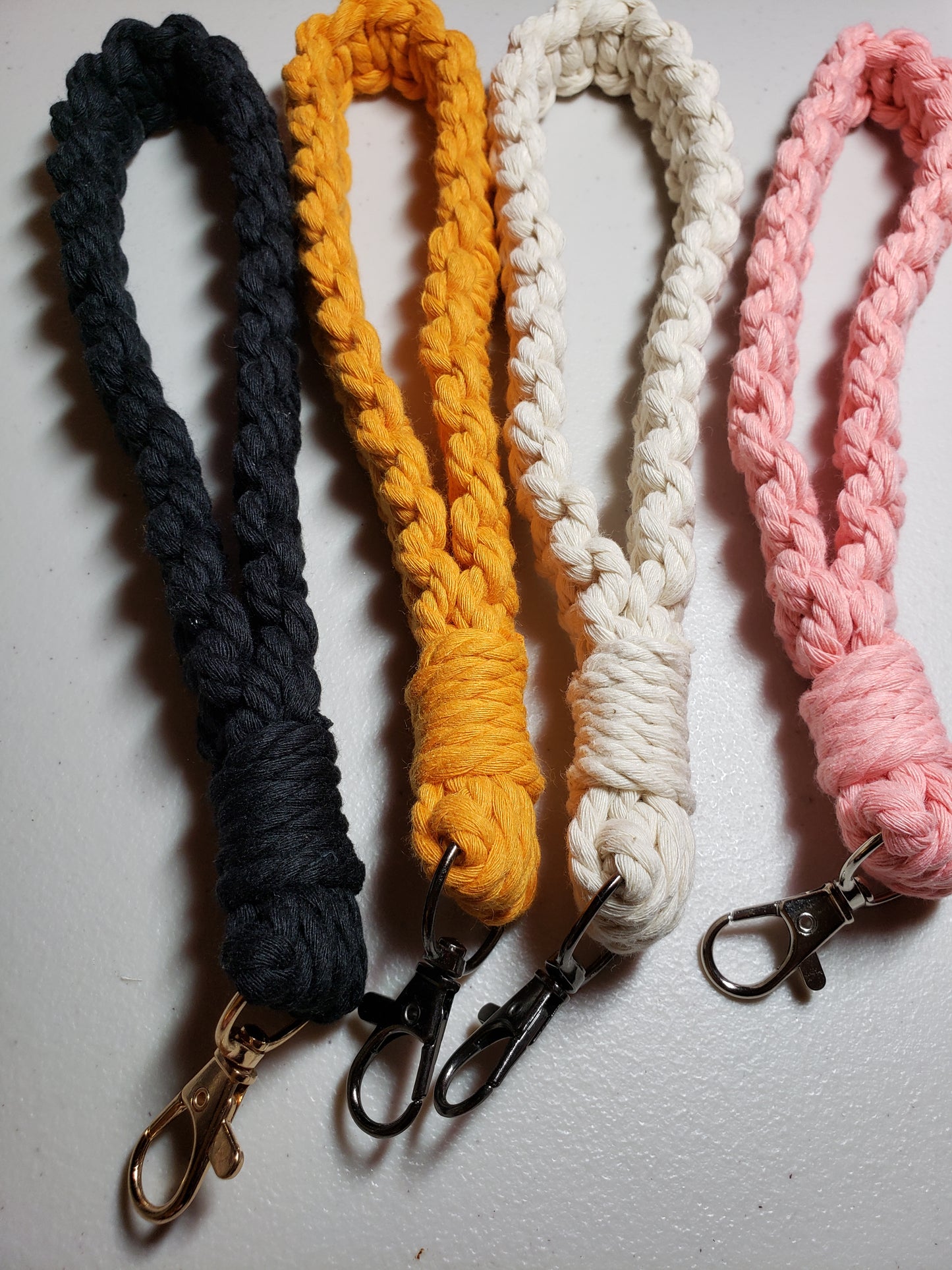 Macrame Wristlet Keychain