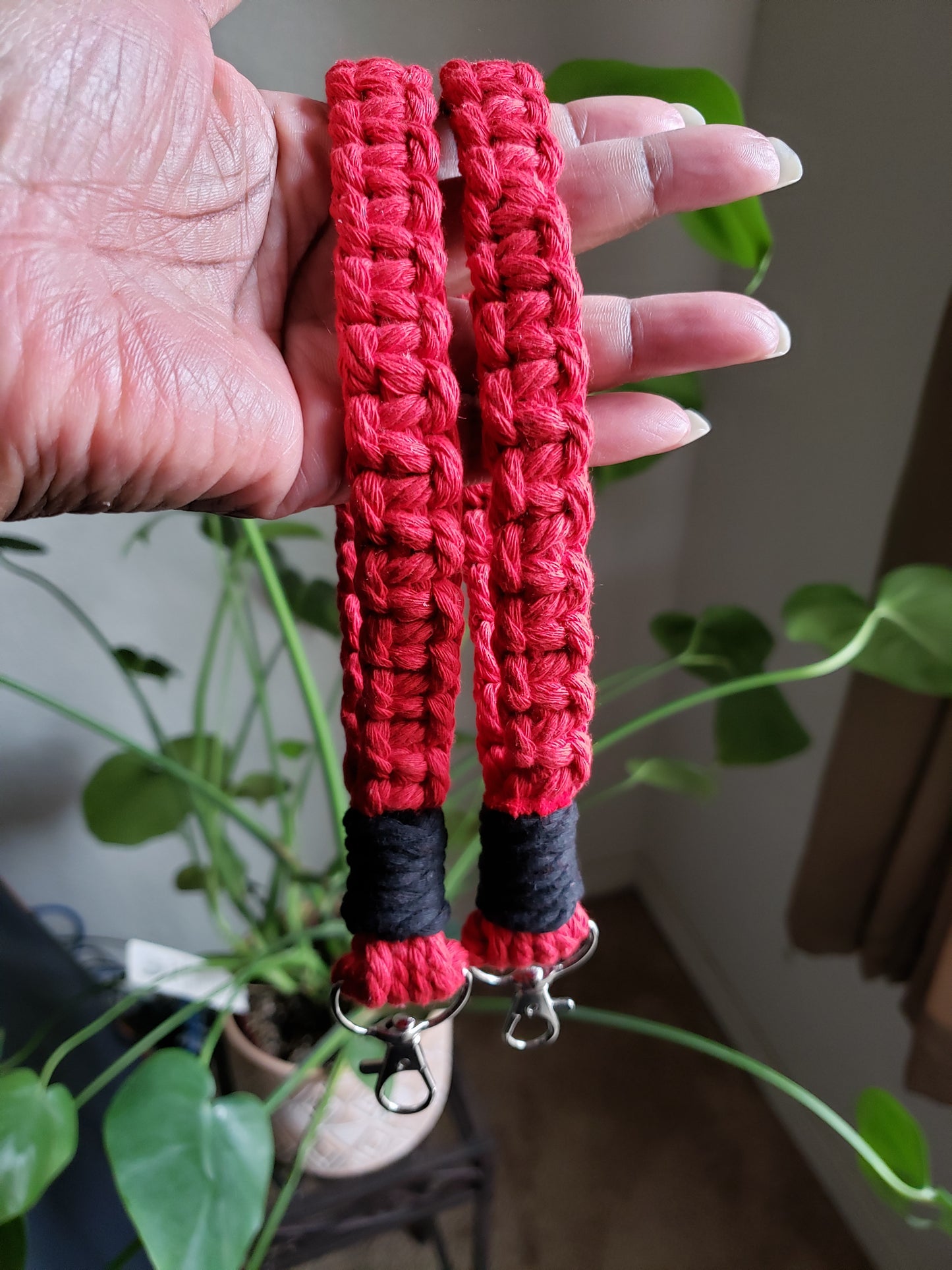 Macrame Wristlet Keychain