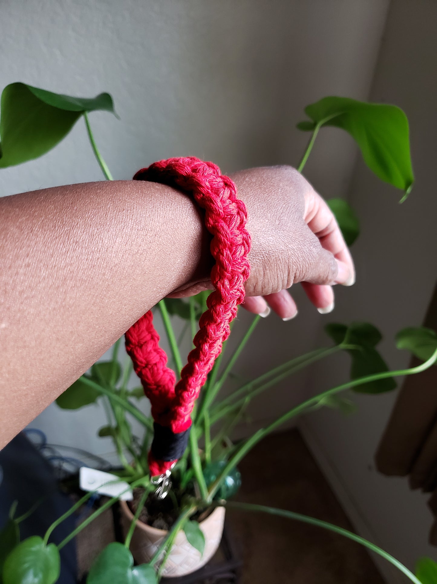 Macrame Wristlet Keychain