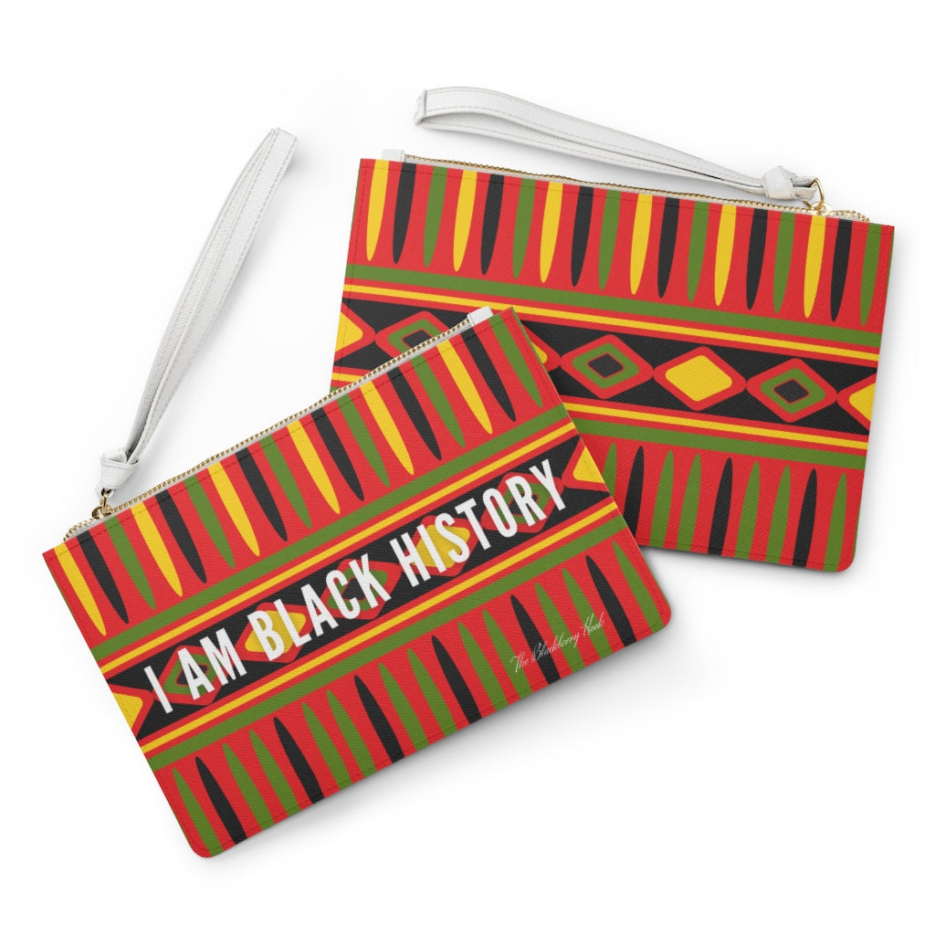 BHM Stripes and Diamonds Clutch Bag