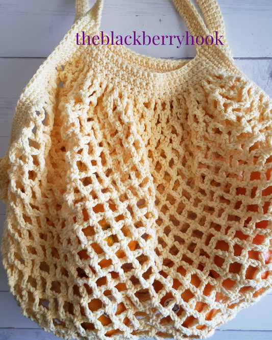 Mesh Market Double Strap Tote Bag