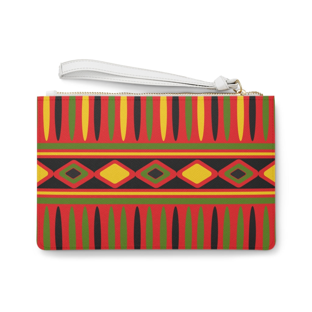 BHM Stripes and Diamonds Clutch Bag