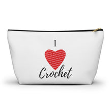 Load image into Gallery viewer, I Heart Crochet Accessory Pouch
