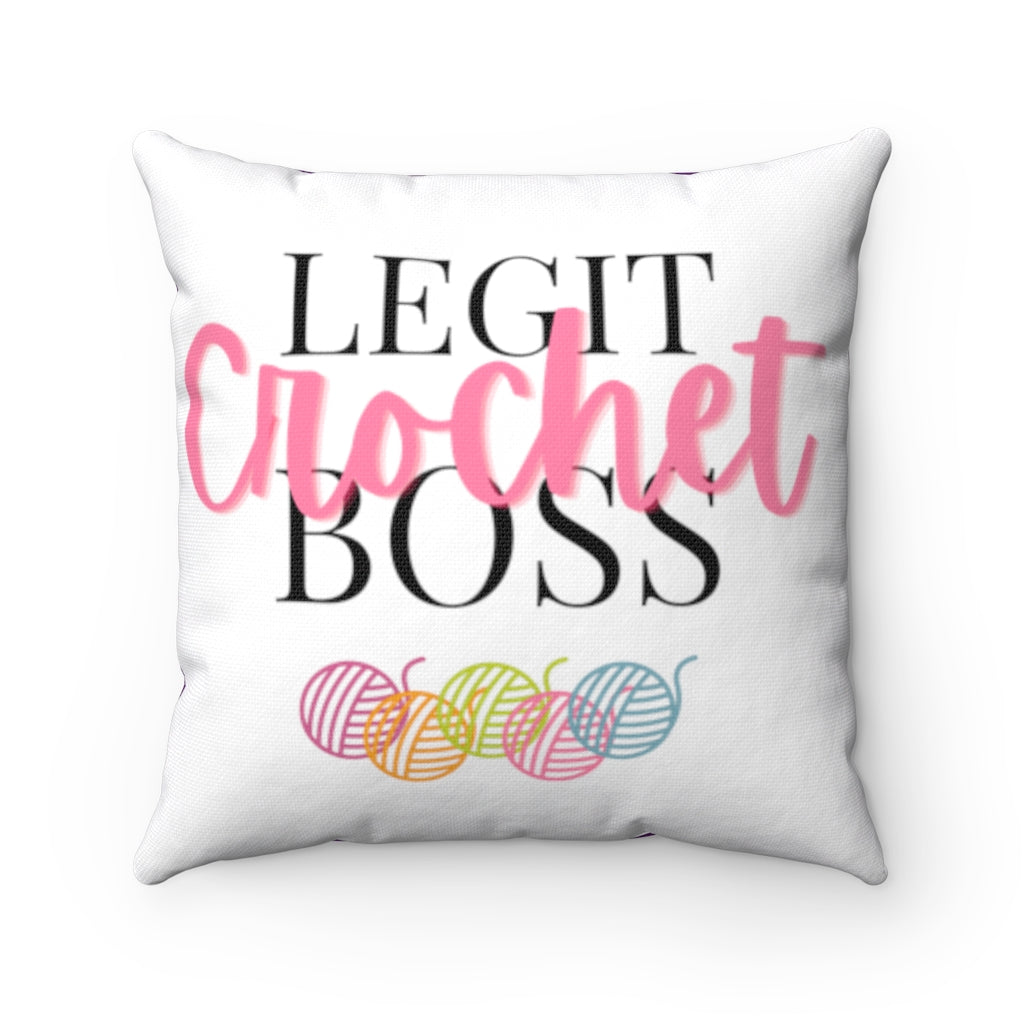 Legit Crochet Boss Pillow