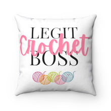 Load image into Gallery viewer, Legit Crochet Boss Pillow
